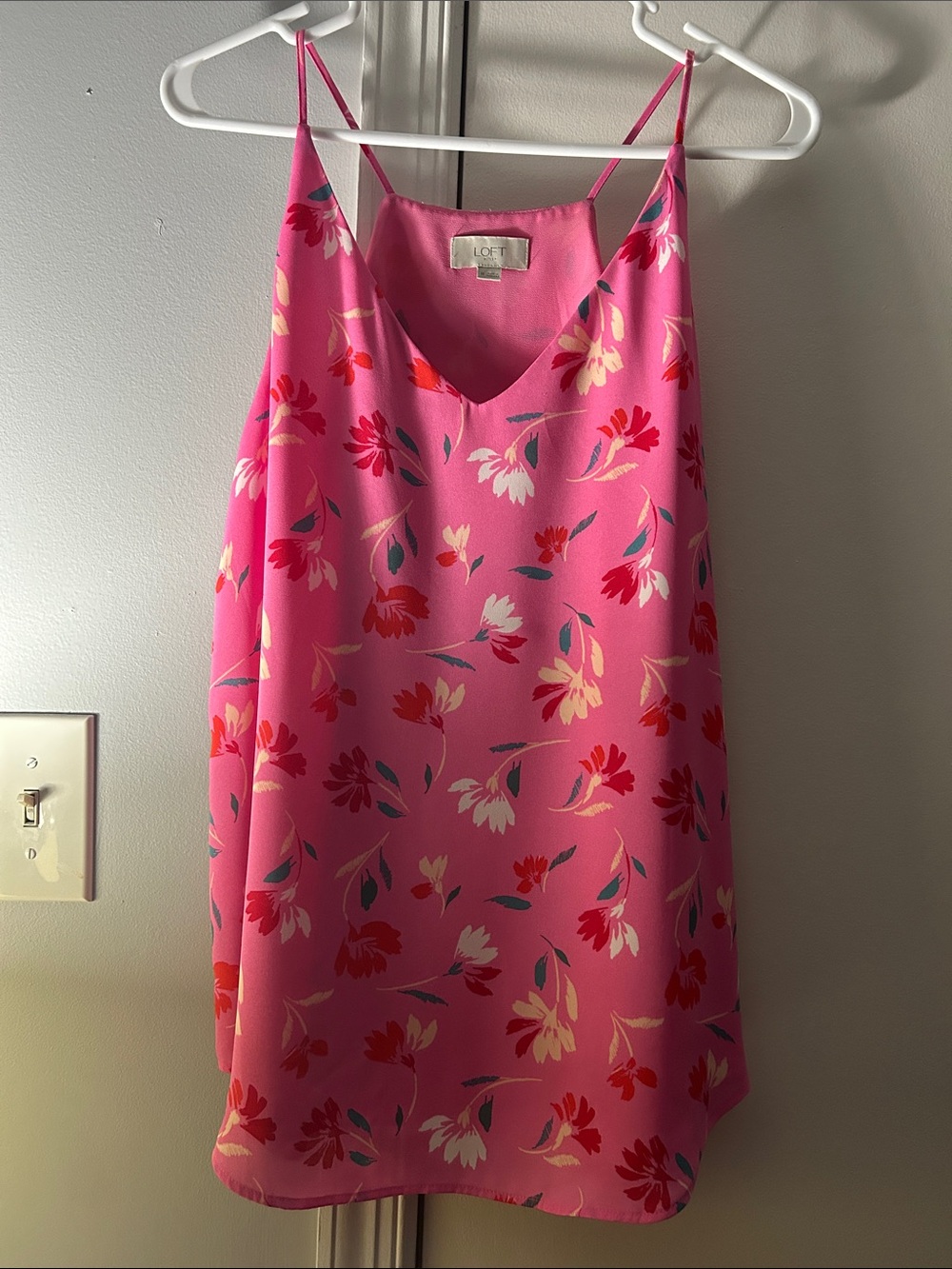 LOFT Pink Floral Camisole